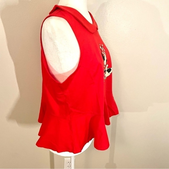 ๐ NEW Disney Minnie Mouse Peplum Tank โ Women's XL ๐100% Cotton - Picture 4 of 12